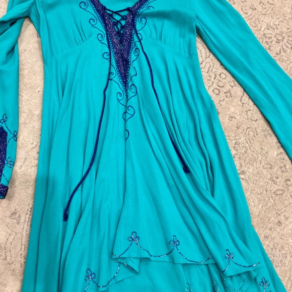 Turqoise Swimsuit CoverUp - Picture 2 of 4